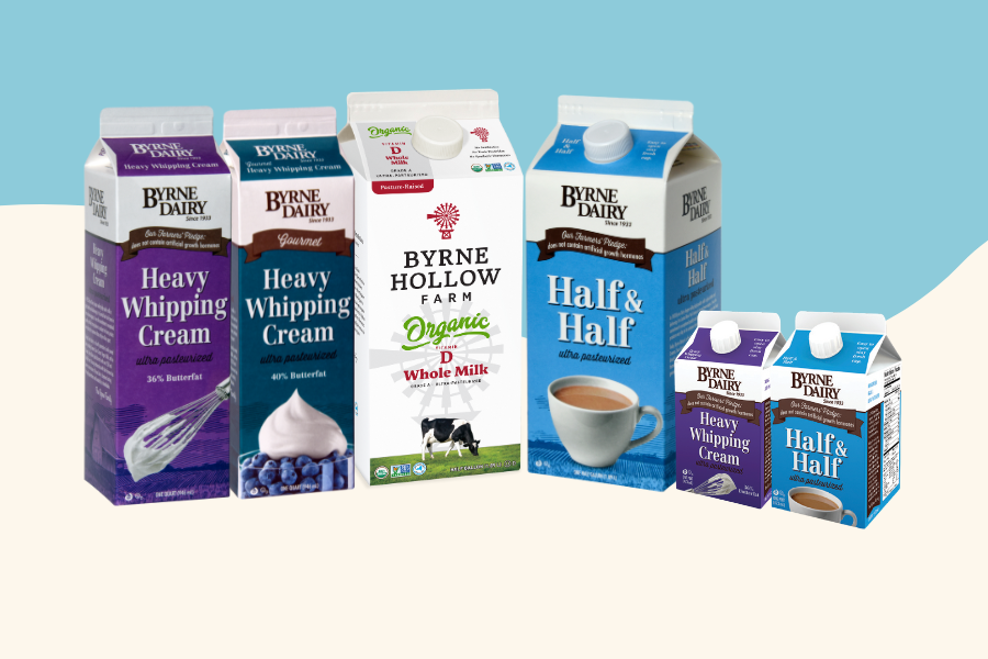 Extended Shelf Life Cream image of milk and cream products from byrne dairy near syracuse ny