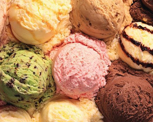 ice cream distributors ny image of scoops of ice cream in various flavors