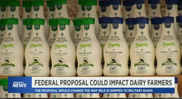 A new proposal addresses the way milk is supplied to military bases.