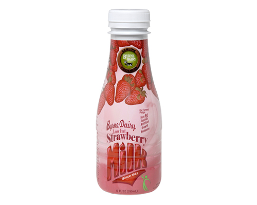strawberry milk 12 oz image from byrne dairy - Strawberry Ice Cream